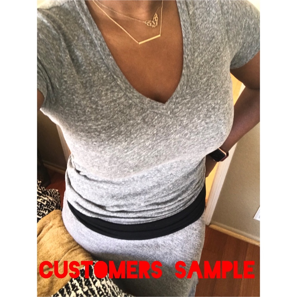 Woman’s basic V-neck T-shirt